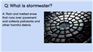 What is stormwater?