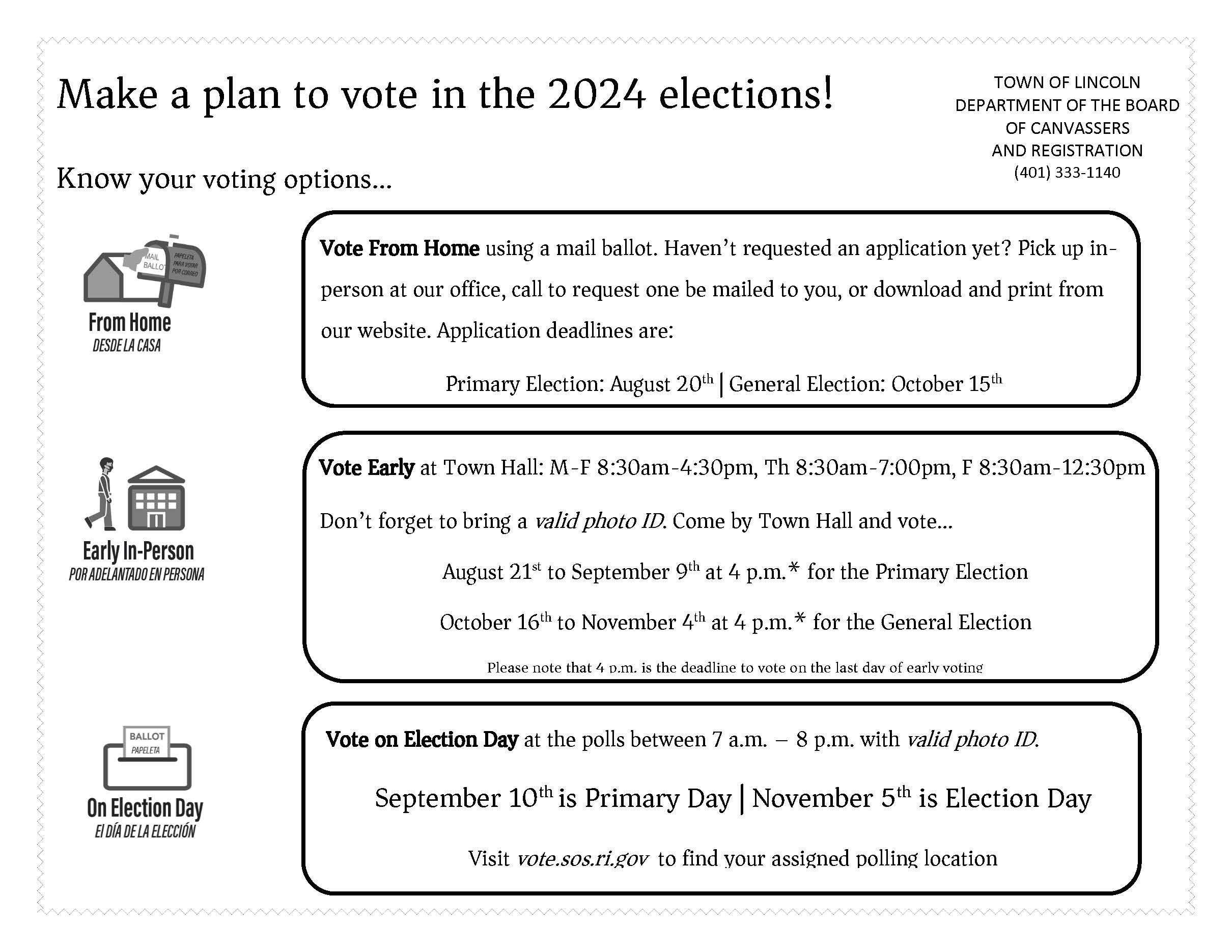 Vote flyer 2024 elections