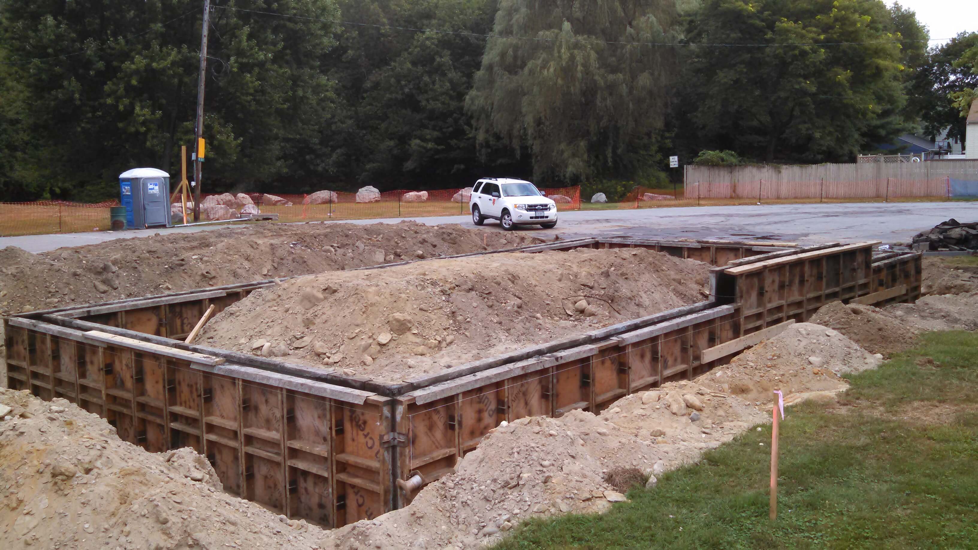 Albion Park Construction Near Parking Lot