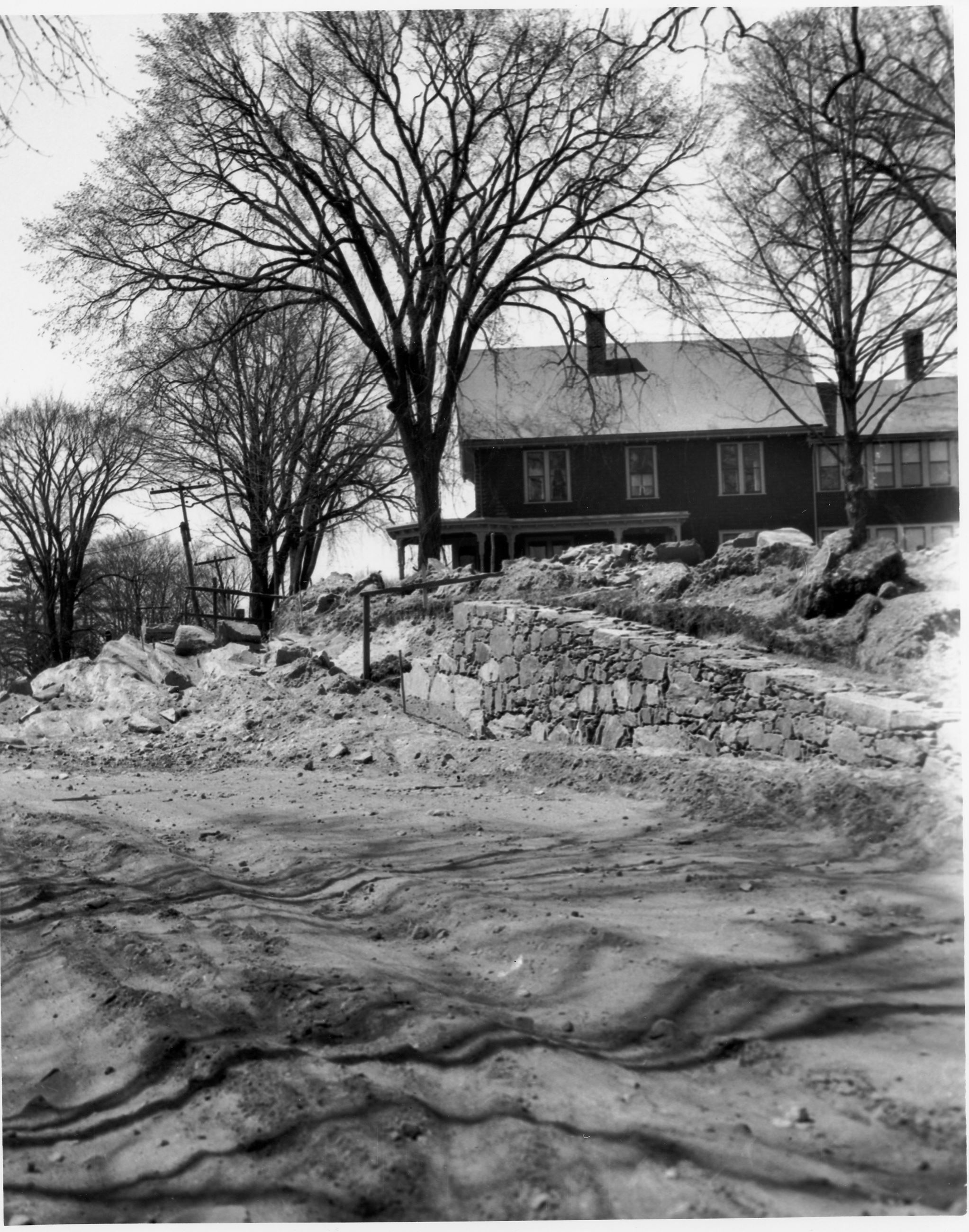 Chase-Farm House building of stonewall 1926